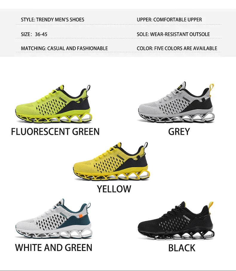Casual Sneakers Mens Shock-absorb Running Shoes Lightweight Breathable Sports Shoes for Men 2026 New Trendy Gym Trainers for Man Pi-Mart