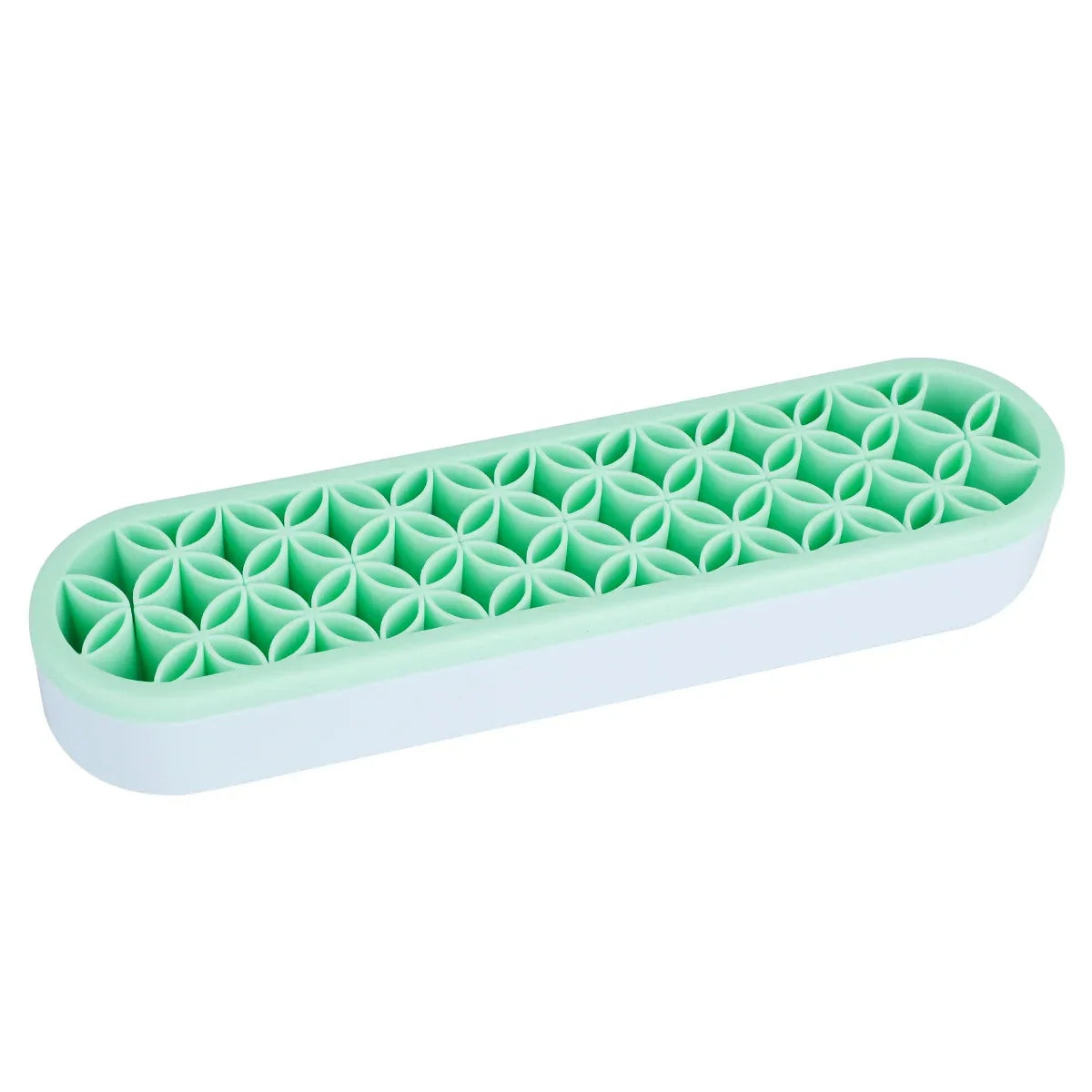 Silicon Nail Brush Makeup Brush Display Stand Rack Storage Case Brush Drying Shelf Brush Holder Make UP Holder Organizer Tri Light Beauty