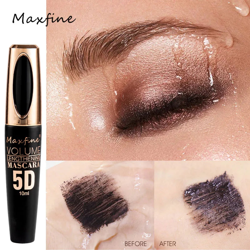 5D Silk Mascara with Big Eyes, Strong and Lasting Black Content and Length, Waterproof and Non-caking, and Prolonged Mascara. LadyShow.Store