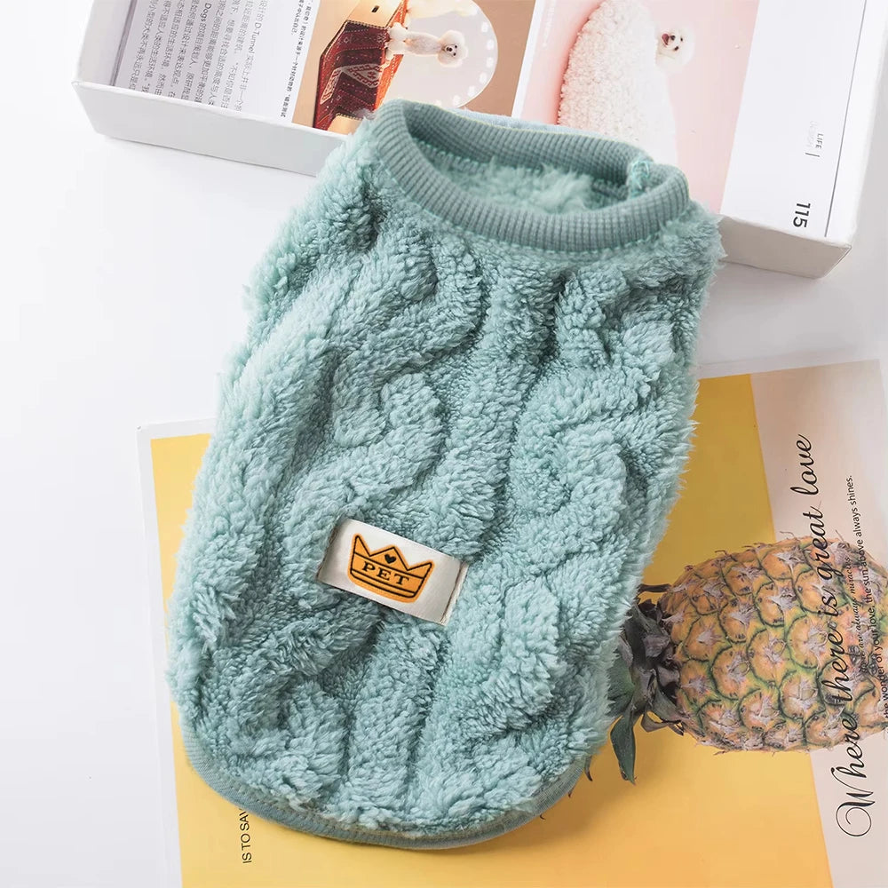 Soft Cozy Cat Clothes Autumn Winter Warm Fleece Sweatshirt for Small Dogs Puppy Kitten Jacket Coat Pet Sphynx Costume Sweater Pi-Mart