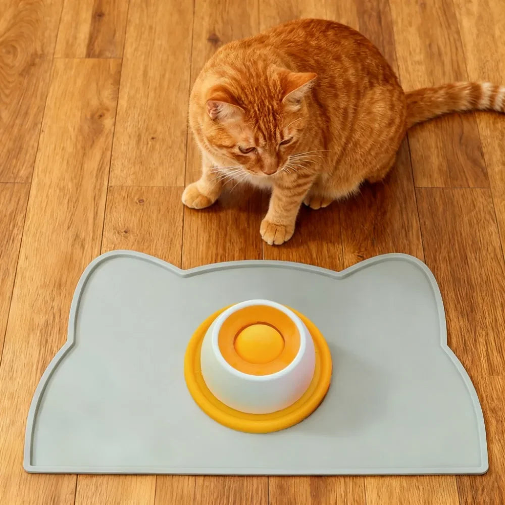 2-in-1 Slow Feeder Lick Mat Pet Puzzle Toy for Dog Cat Pi-Mart