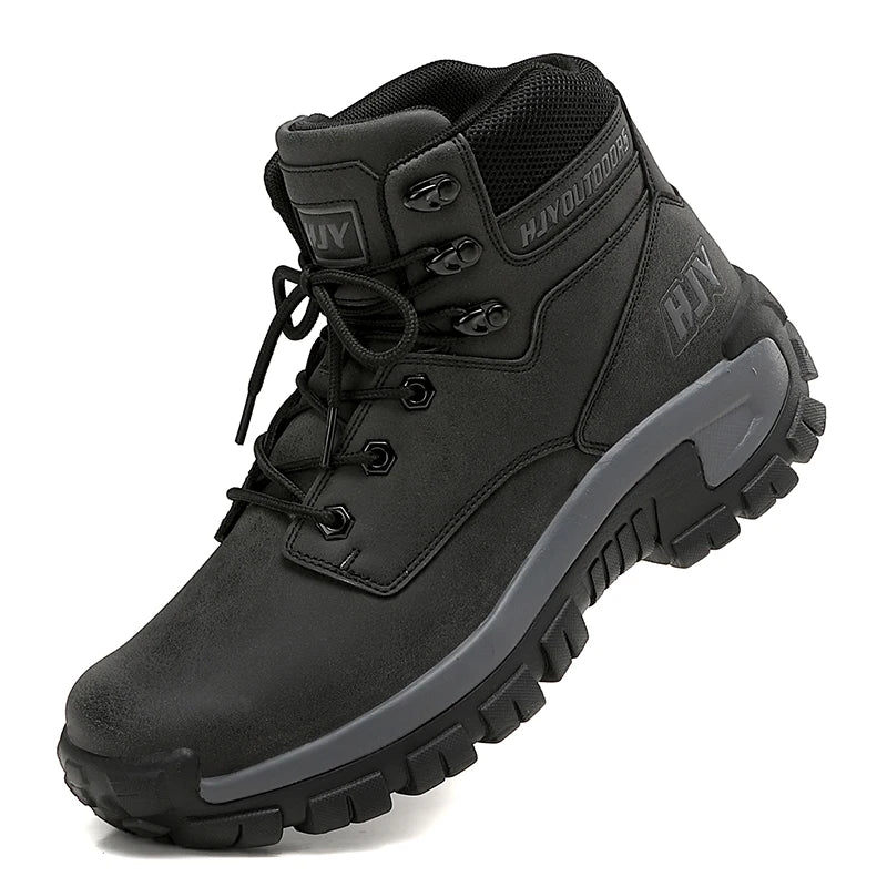 New Men's Boots Fashion Outdoor Boots Breathable Hiking Boots Autumn Shoes Sneakers Lightweight Non-slip Men Desert Ankle Boots Pi-Mart