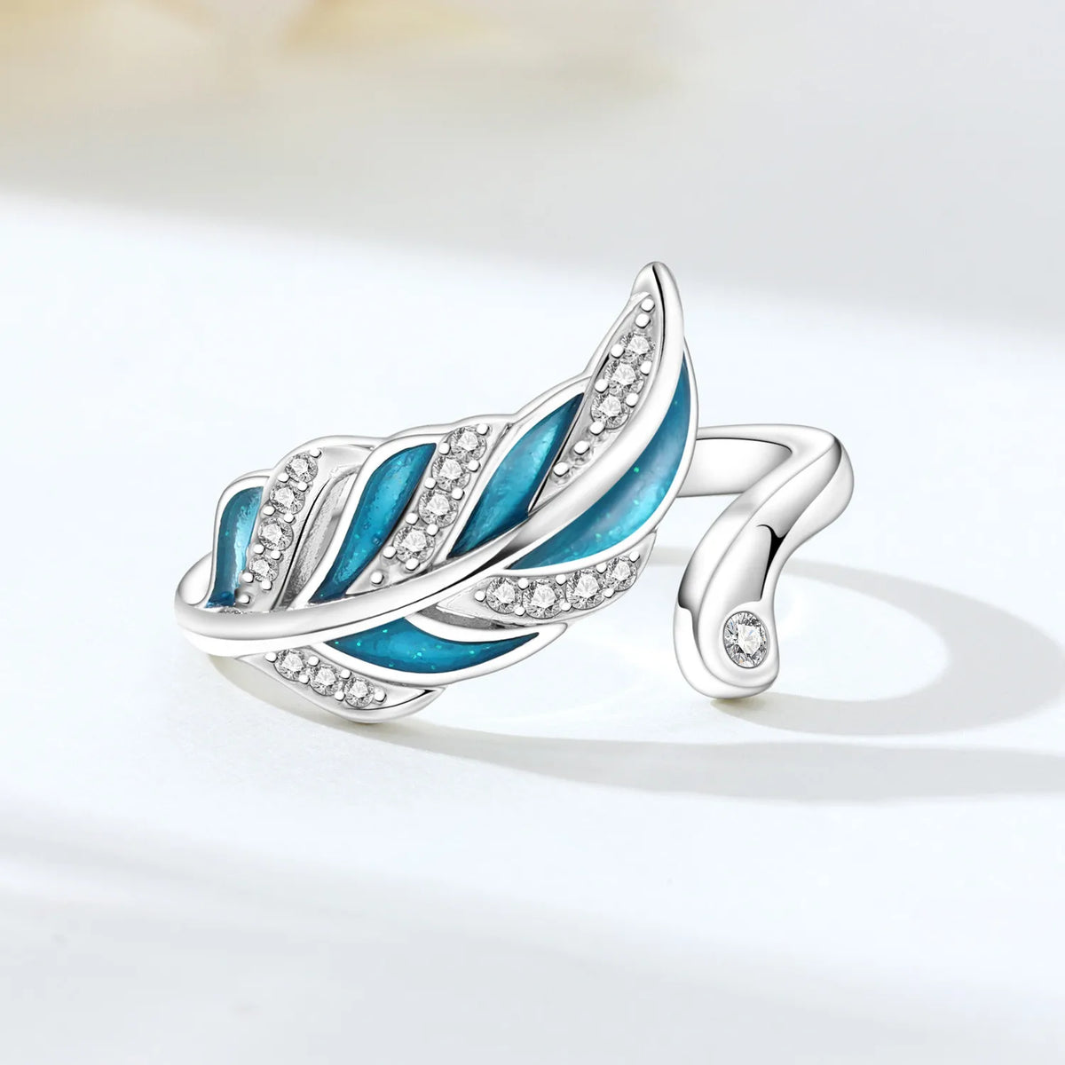 Original 925 Sterling Silver Open Ring Exquisite Panda Dolphin Adjustable Ring Original Daily Fine Jewelry Women Birthday Gifts Pi-Mart