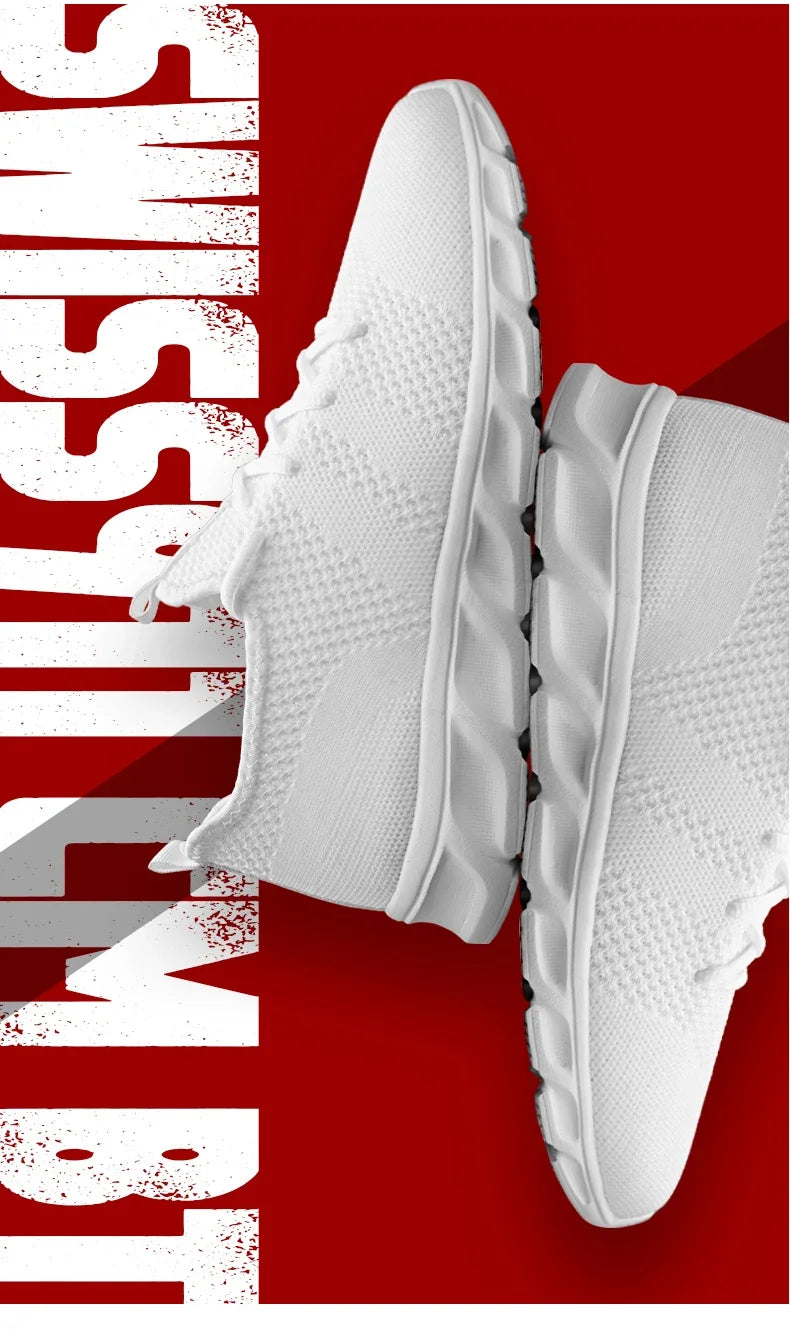 Breathable Men's Sneaker Casual Antiskid and Wear-resistant Jogging Men Sport Shoes Hot Sale Light Man Running Comfortable Pi-Mart