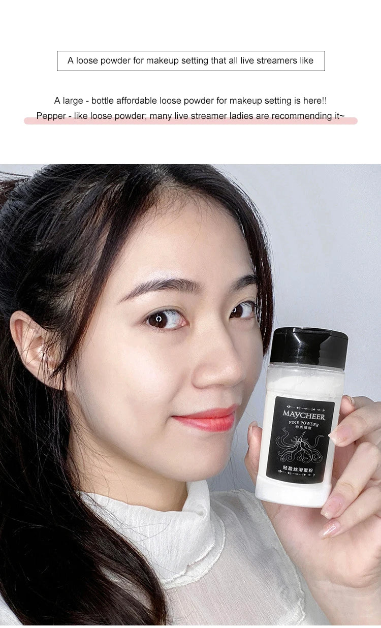Oil Control Loose Powder Can Reduce Pores and Fine Lines, With a Long-lasting Matte Effect and Natural Facial Makeup Powder Pi-Mart