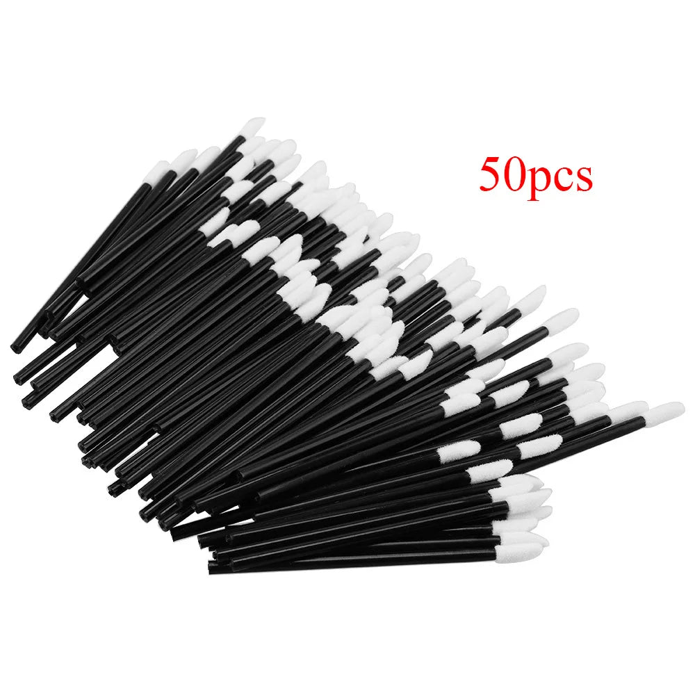 Lanjinglin 5/50 Pcs Lip Brush Reusable Makeup Brushes Lipstick Applicator Wands Eyelashes Extension Tool Beauty Accessories Pi-Mart