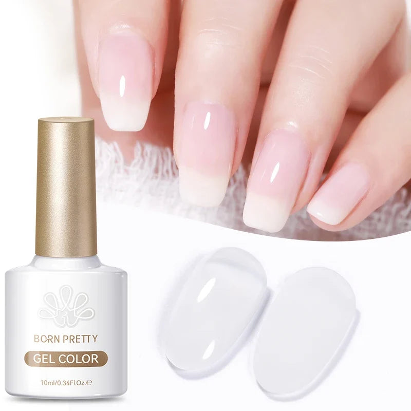 BORN PRETTY 10ml Base Gel Top Coat Rubber Gel Reinforcement Gel for Nails Tools Soak Off UV LED Nail Varnish Function Gel Tri Light Beauty