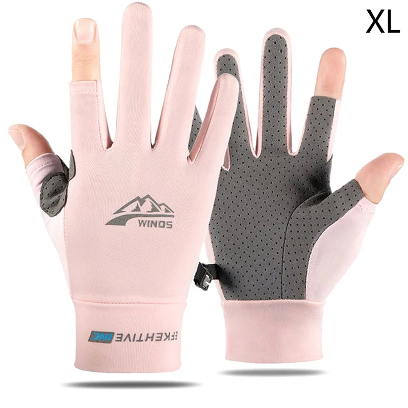 Winter Fishing Gloves 2 Finger Flip Waterproof Winter Gloves Windproof Photograph Men Women Warm Protection Fish Angling Gloves Pi-Mart