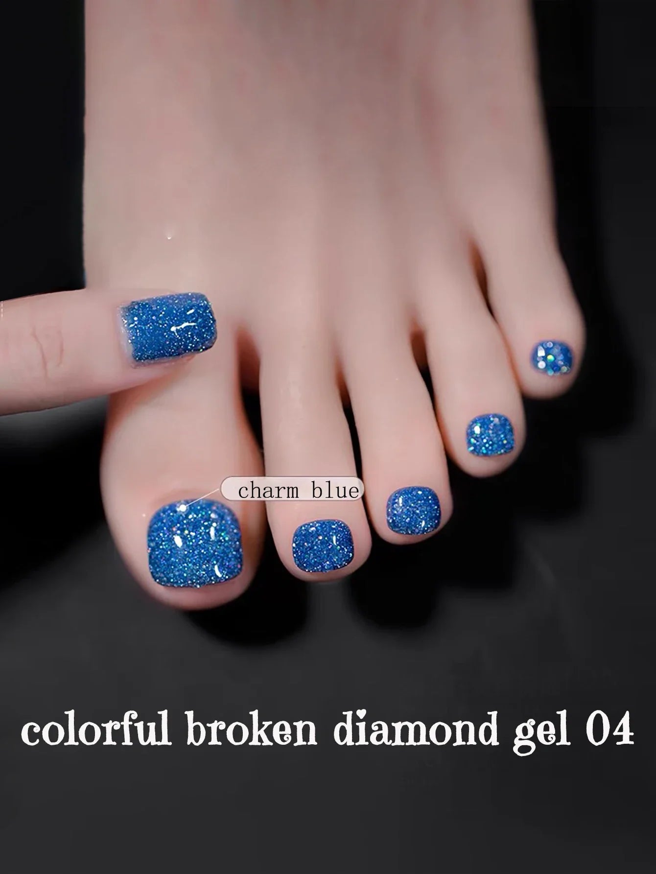 SHAKA 1-8pcs Popular Versatile Whitening Pink Green Blue Bling Gel Super Glitter Water Light Broken Diamond Gel Nail Polish Tri Light Beauty
