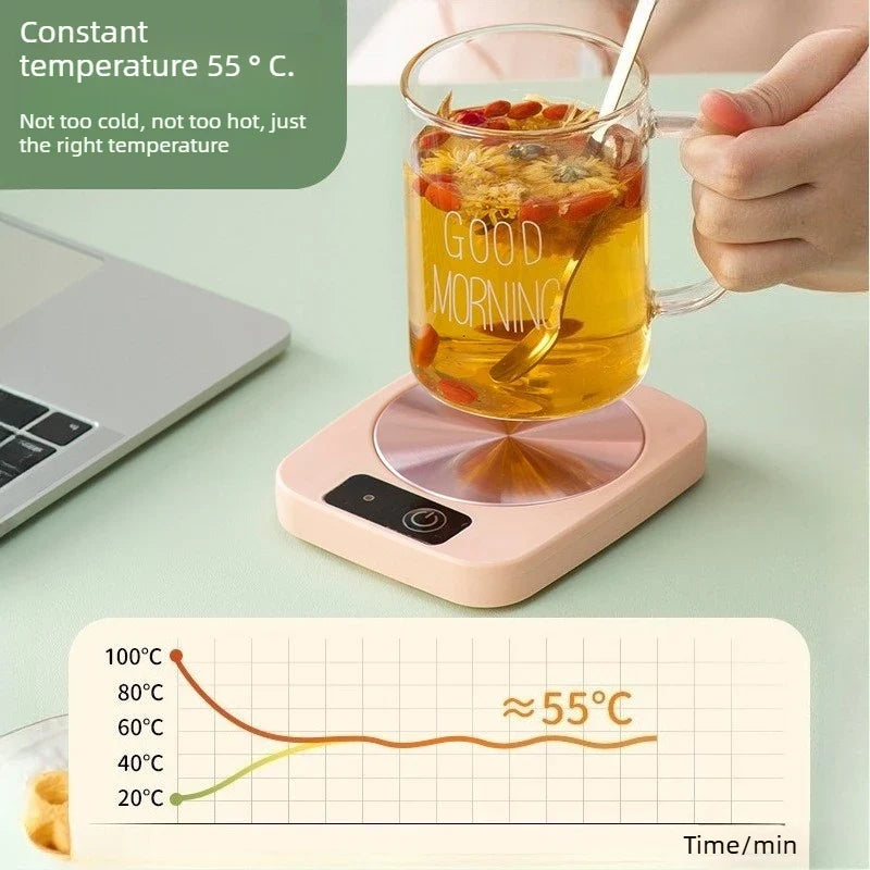 Smart 55  Degrees Warm Cup Warmer EU US Plug 220V 110V Insulated Heating Pad Heating Coaster for Milk Coffee Office Tea Home Use