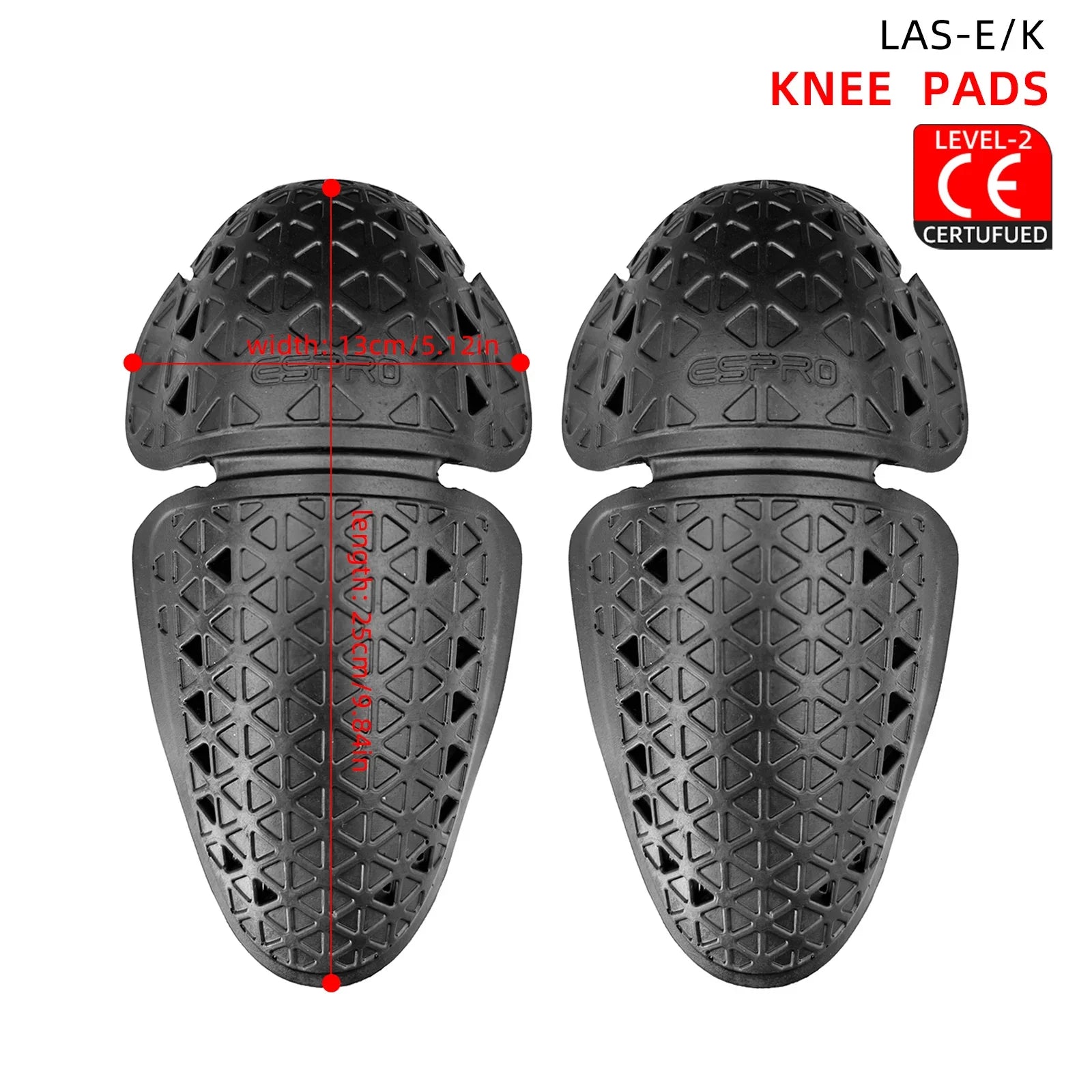 Black CE Level 2 Certified Motorcycle Jacket Insert Protector Thick Elastic Back Spine Protective Pad Rider Armor Coat Accessory LadyShow.Store