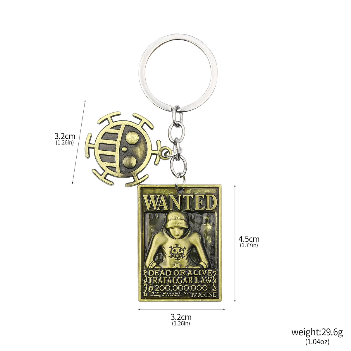 One Piece Luffy Straw Hat Keychain Rotatable Zoro Skull Metal Pendant Role-Playing Decorative Accessories Fan Jewelry Gift Pi-Mart