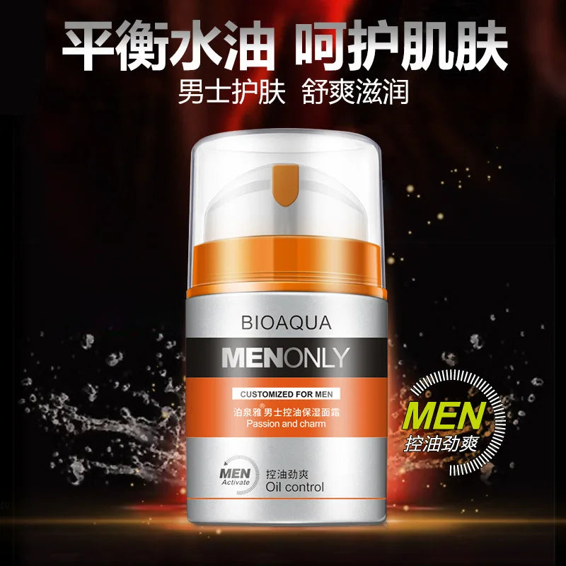 BIOAQUA Men Deep Hydrating Face Cream Moisturizing Oil-control Anti Wrinkle Essence Face Cream Facial Cream Skin Care Pi-Mart