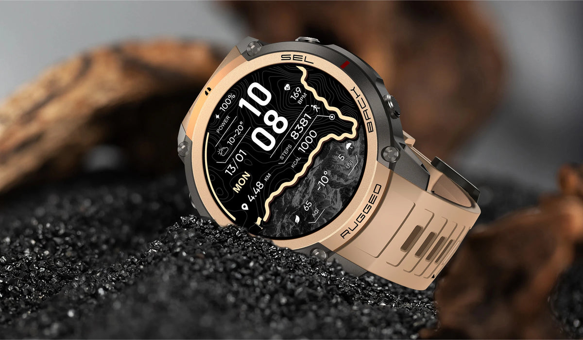 2026 Military Satellite Offline Map GPS Smart Watch Men 1.43''AMOLED Bluetooth Call Compass 5ATM Waterproof 170+Sport Smartwatch Pi-Mart