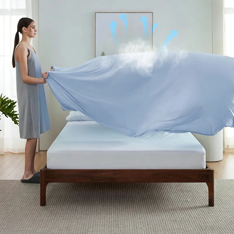 Summer Blanket Ice Silk Cooling Blanket Lightweight Breathable Air Condition Cooling Quilt Skin-friendly Duvet Comforter Pi-Mart