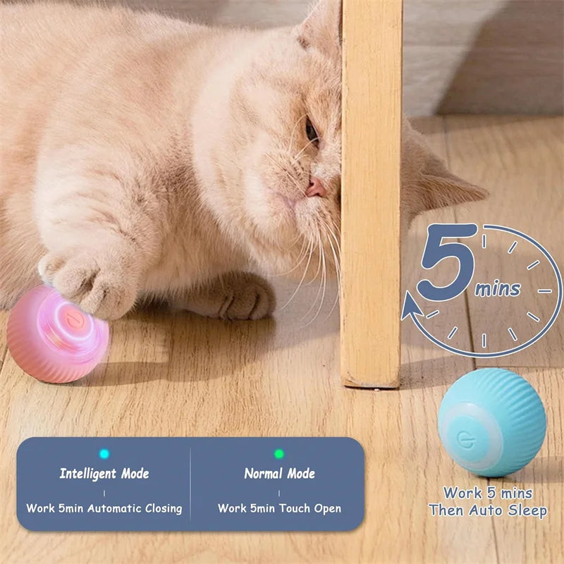 Smart Dog Toy Ball Electronic Interactive Pet Toy Moving Ball USB Automatic Moving Bouncing for Puppy Birthday Gift Cat Products Pi-Mart