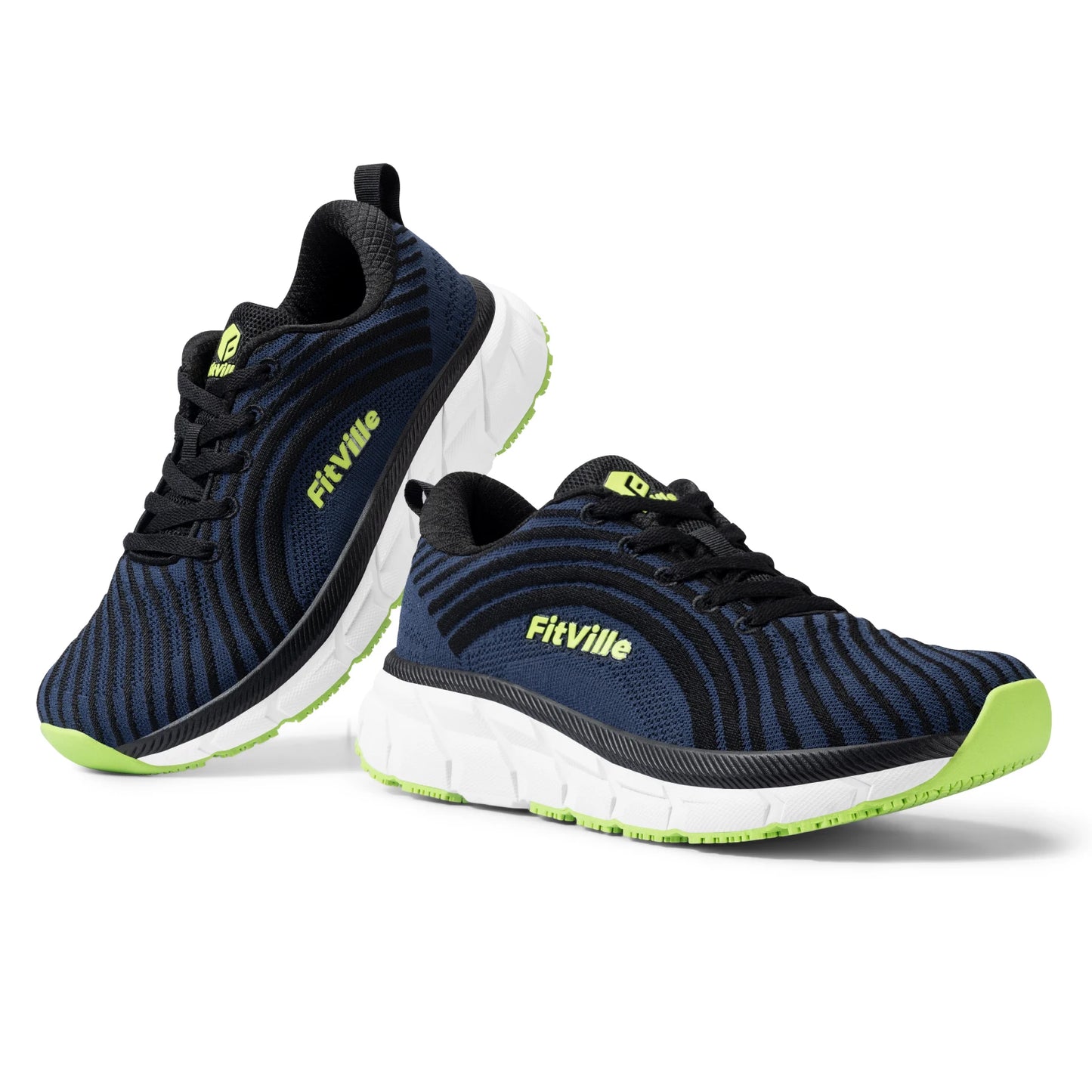 FitVille Wide Toe Box Shoes for Men Cushioned Well Extra Wide Width Shoes Non Slip Wide Lightweight Breathable Running Shoes Pi-Mart
