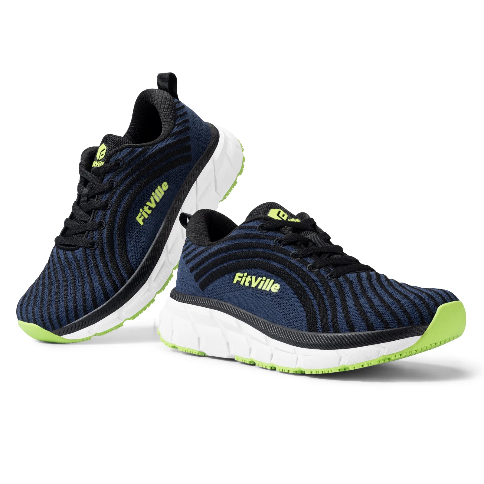 FitVille Wide Toe Box Shoes for Men Cushioned Well Extra Wide Width Shoes Non Slip Wide Lightweight Breathable Running Shoes Pi-Mart