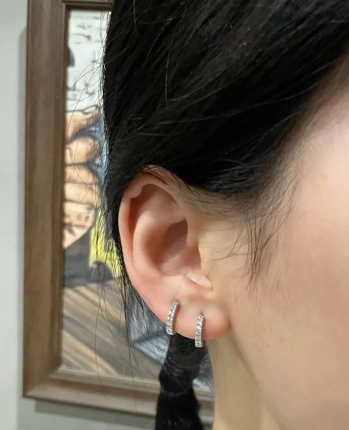 2026 Autumn Winter Fast Ship Newest Luxury Romantic Women Jewelry  Plated Rhinestone Crystal Hoop Earrings For Women Wholesale Pi-Mart