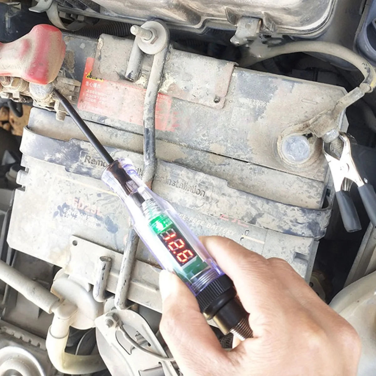 Car Truck Voltage Circuit Tester Auto Car Diagnostic Probe Test Pen Light Bulb Electric Measuring Pen Repair Tools 6V 12V 24V Pi-Mart
