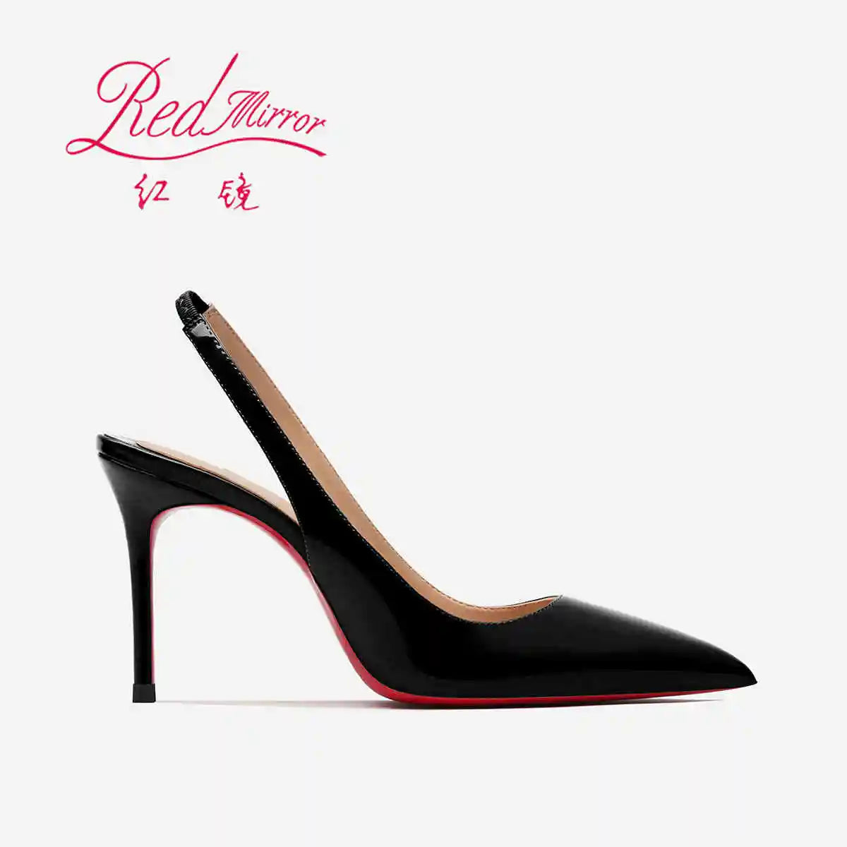 Heeled sandals Red Shiny Bottoms Naked color luxury Hollow 2026 New Elegant High Heels Sexy Slingbacks Ladies Shoes Women shoes Pi-Mart