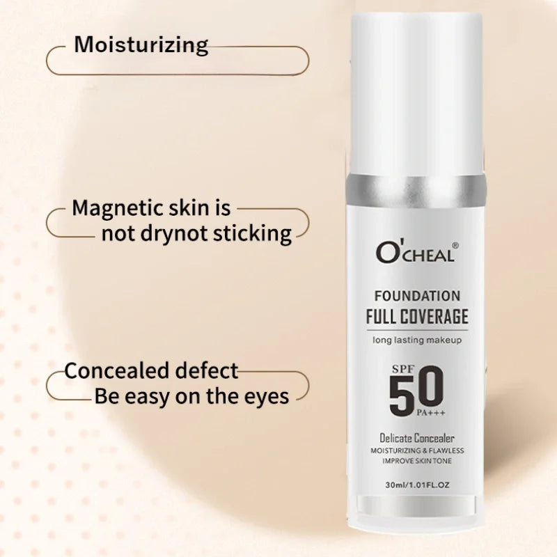 Magic Temperature Changing Liquid Foundation, Natural Foundation, Light Makeup. Long Lasting, Hard to Take Off Makeup Pi-Mart