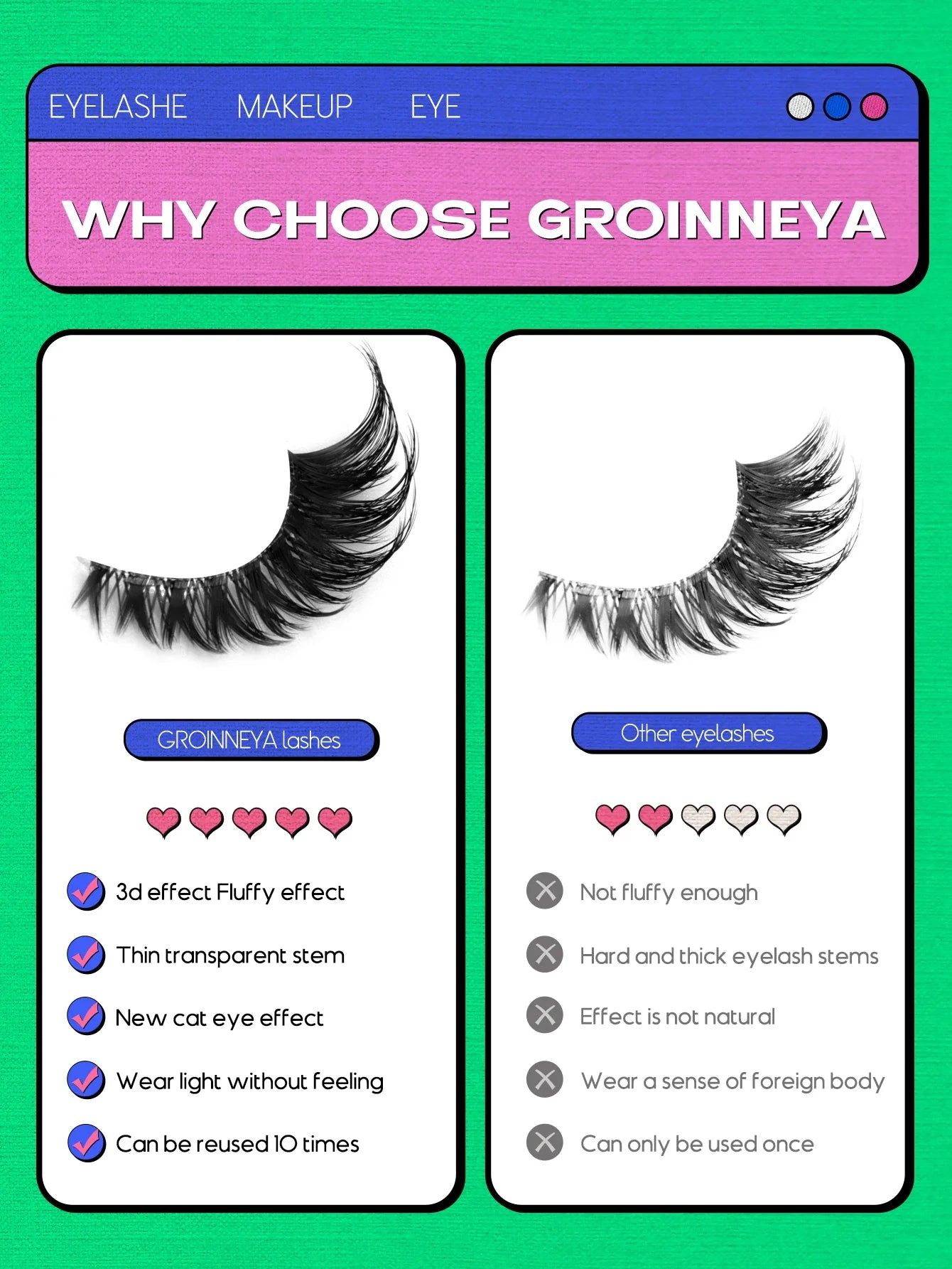 Veltrinay Fake Lashes Cat Eye Lashes Faux Mink Eyelashes Clear Band Lashes Natural Look Wispy Mink Eyelashes False Lashes Makeup LadyShow.Store
