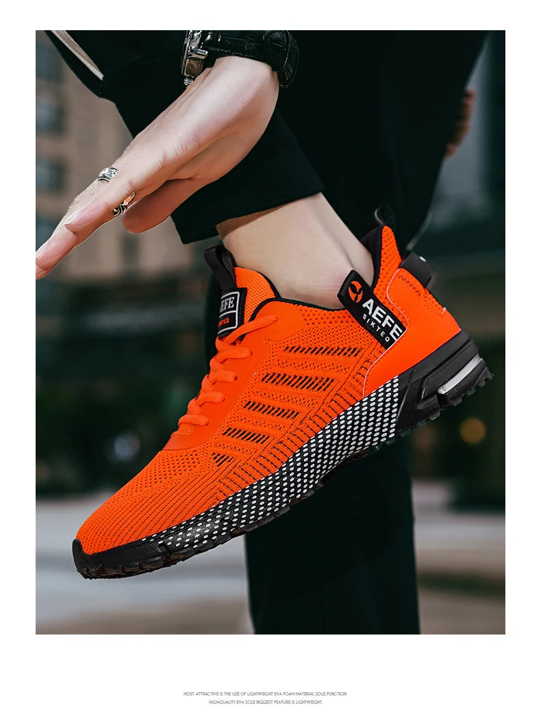 New Men Running Shoes Breathable Outdoor Sports Shoes Lightweight Sneakers for Men Comfortable Athletic Training Footwear Pi-Mart