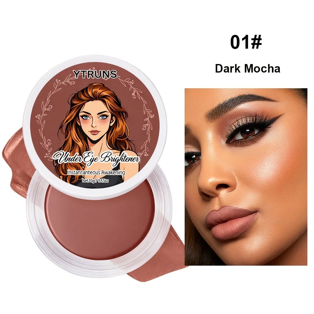 Under Eye Concealer Cream Makeup, Lightweight Smooth Texture Eye Concealer Cosmetic, Natural Skin Tone Finish, 3 Shades Pi-Mart