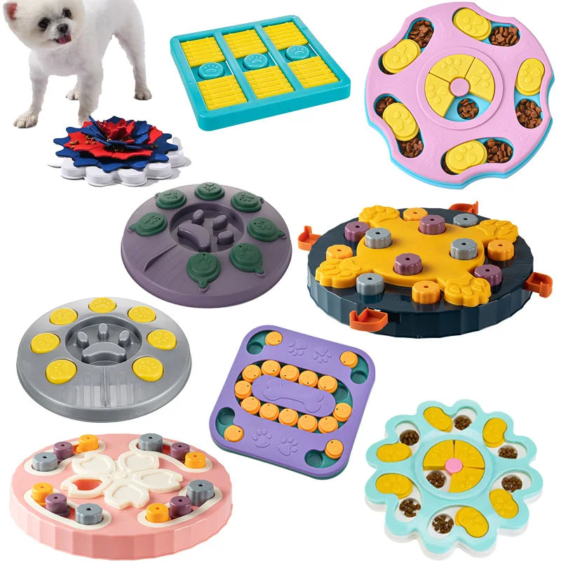 Dog Puzzle Toys Slow Feeder Interactive Increase IQ Food Dispenser Non-Slip Slowly Eating Bowl Cat Dogs Food Games Pi-Mart