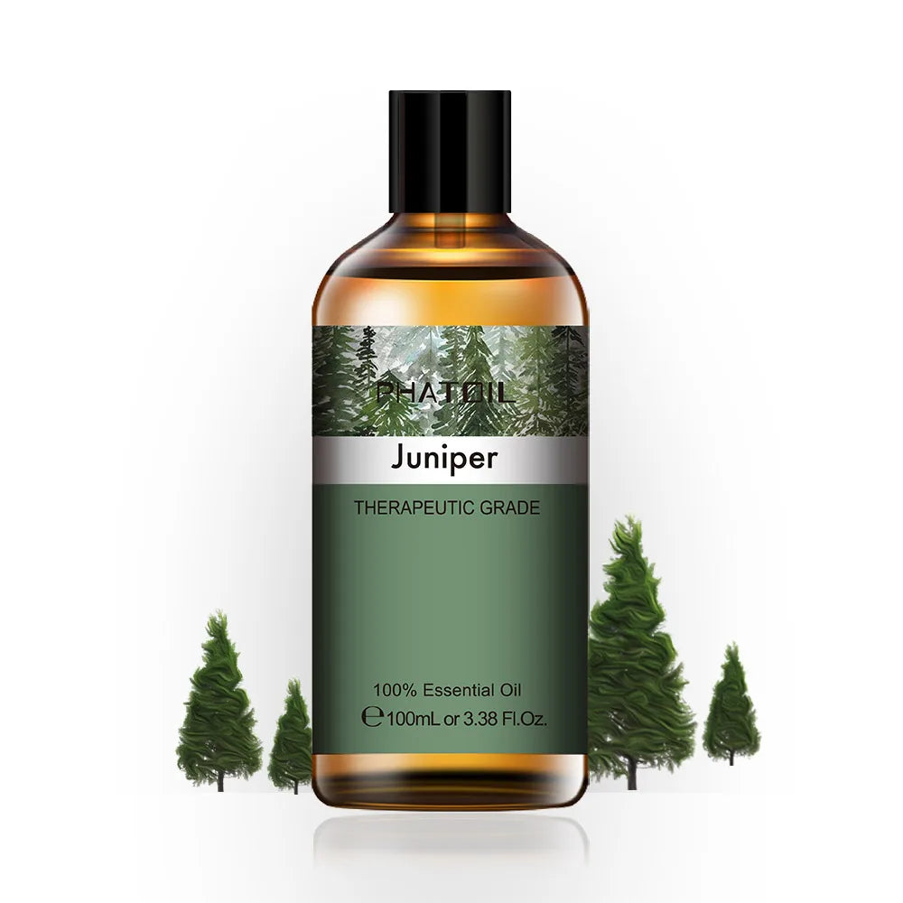 100ML Pure Natural Essential Oils Diffuser for Skin Care Rose Orange Lemon Lavender Rose Geranium Chamomile Avocado Aroma Oil Pi-Mart