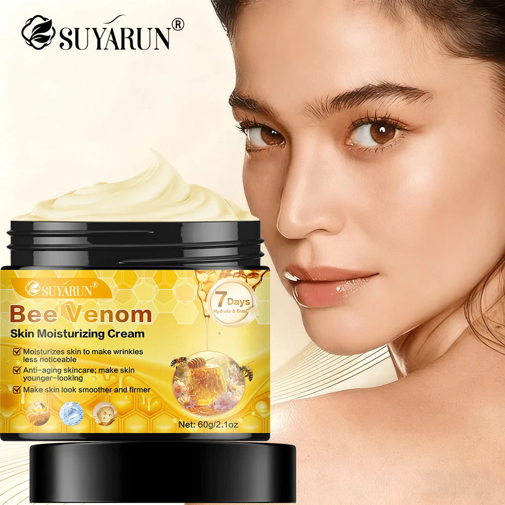 SUYARUN Bee Venom Moisturizing Cream Anti-Aging Face Care | Deep Hydration & Firming Natural Anti-Wrinkle Skincare for All Skin. Pi-Mart