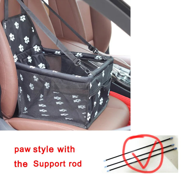 2025 High Quality Breathable Pets Carrier Car Seat Basket Safe Travel Carrier House Kennel Puppy Handbag Outdoor Pet Supplies Pi-Mart