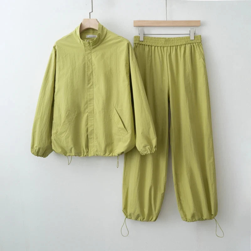 2025 Women Fall Autumn Sports style Jacket and Pants sets LadyShow.Store