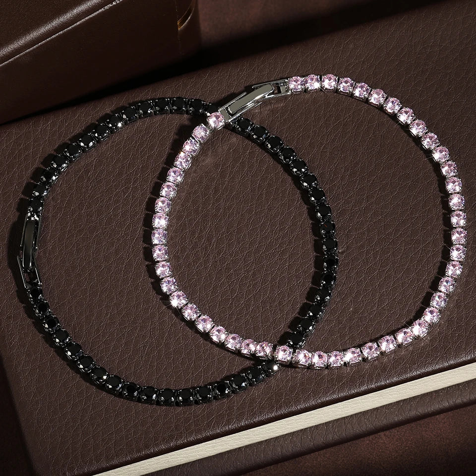 Fashion Zirconia Tennis Bracelet For Women Crystal Charm Designer Tennis Thin Chain Bracelet On Hand Wedding Jewelry Pi-Mart