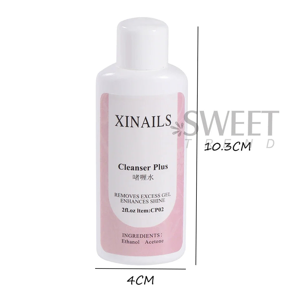 1Bottle Nail Degreaser Liquid Surface Sticky Layer Gel Polish Excess Remover Acetone Nail Extension Auxiliary Nail Cleaner Plus Tri Light Beauty