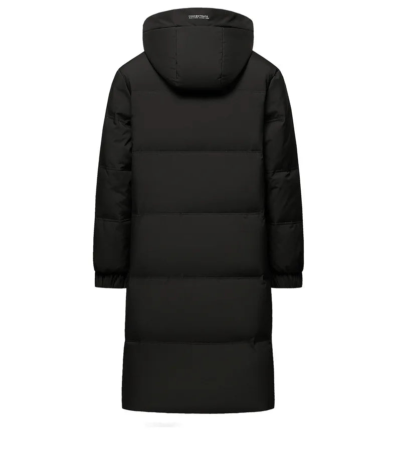Winter Luxury Brand Men's Down Jacket Coat Parkas Padding Warm Puffer Jackets Long Man Jacket Knee Length Thickened Hooded HXY02 Pi-Mart