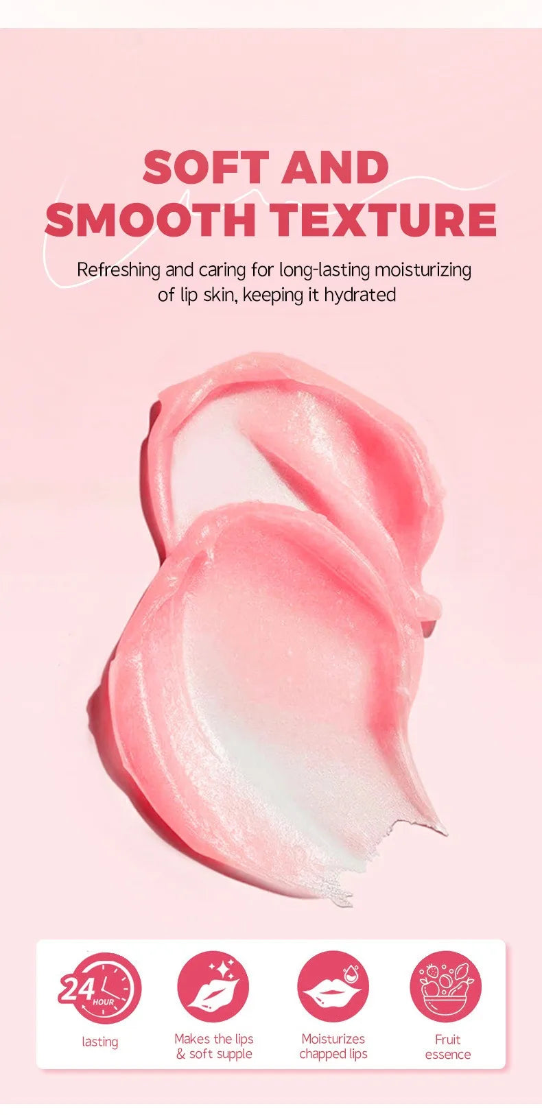 6 Kinds of Fruity Lip Balm Moisturizing Hydrating Long Lasting Lip Lotion Lightening Lip Lines Lips Mask Care Lips Lipstick Balm Pi-Mart