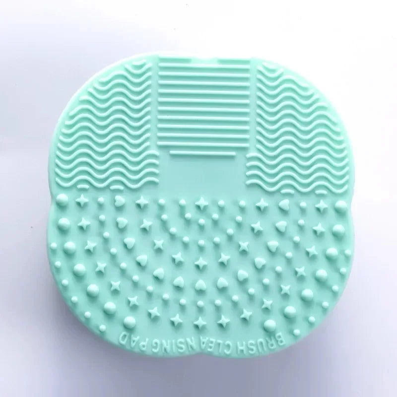 Silicone Makeup Brush Cleaner Folding Powder Puff Cleaning Bowl Eyeshadow Brushes Washing Soft Mat Beauty Tools Scrubber Box Pi-Mart