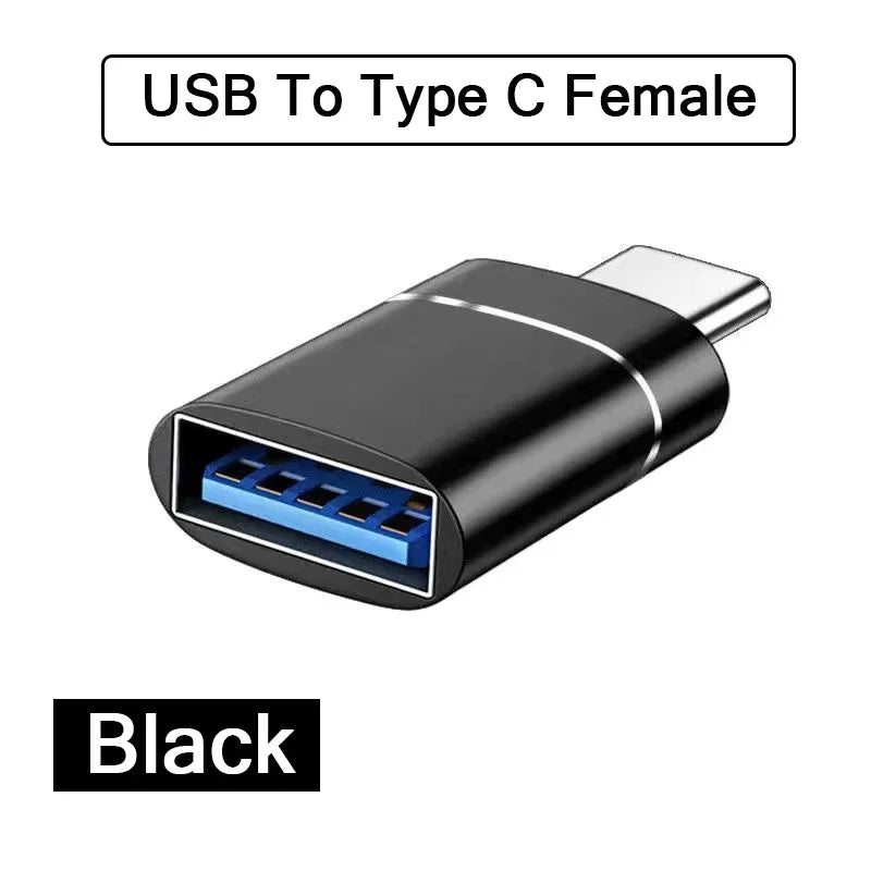2PCS USB 3.0 To Type C OTG Charger Adapter Connector Type-C to USB Male To Type-c Adapt Converter for PC MacBook Car USB ipad Pi-Mart