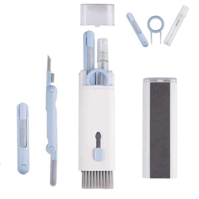 7 in 1 Computer Keyboard Cleaner Brush Kit Earphone Cleaning Pen For Headset Keyboard Cleaning Tools Cleaner Keycap Puller Kit Pi-Mart
