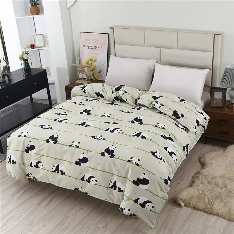 1 Piece Of Pure Natural High-Density Cotton Reactive Printing Fabric High-Quality Duvet Cover With Zipper Customizable Size Pi-Mart