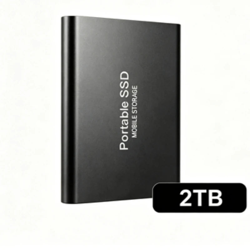 Portable External SSD, 1TB-16TB Large Capacity USB3.1 High Speed Solid State Drive, Lightweight Storage for Laptop, Desktop, Mac Pi-Mart