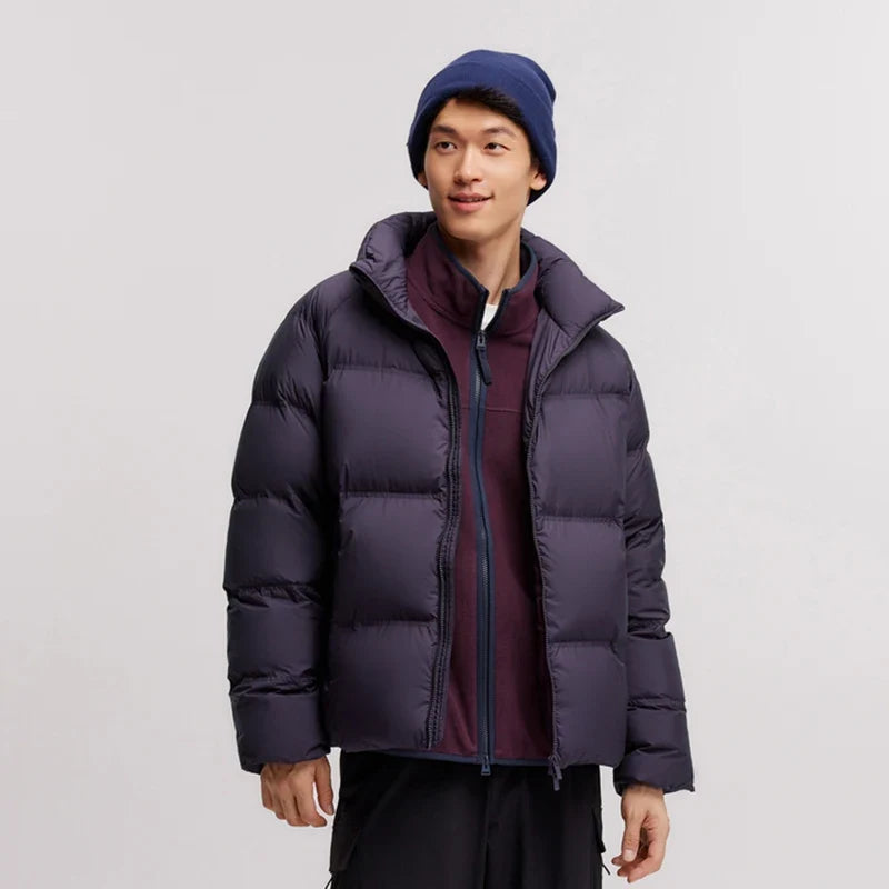 Semir Down Jacket Men Women 2026 Winter New Light Short Coat Three-Proof Thermal Puffer Coat Couple Top Trendy Down Jacket LadyShow.Store