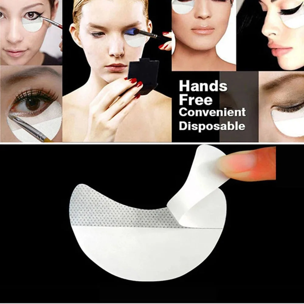 20/30/50pcs Eye Makeup Stencils Disposable Eyeshadow Stickers Eyeliner Shield Grafted Eyelashes Isolate Eyelash Removal Patches Pi-Mart