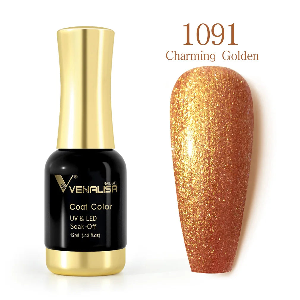 VENALISA Nail Gel Varnish TPO FREE Soak Off UV LED Organic Odorless Enamels Nail Art Colors 12ml 120Colors UV Gel Nail Polish Tri Light Beauty
