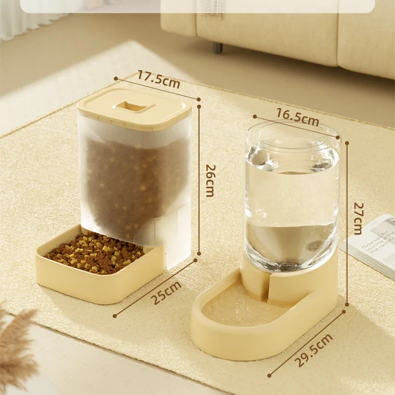 HOOPET Dogs Automatic Feeders Water Bottle Cats Bowl Food Storage Drinking Dispenser Container Pet Supplies Pi-Mart