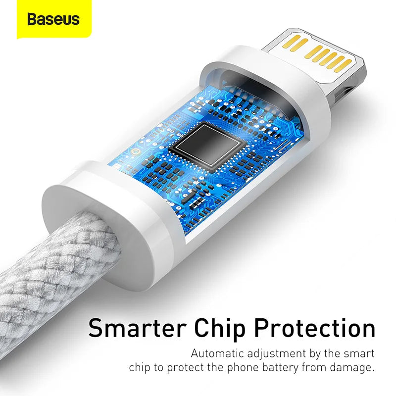 Baseus USB C Cable For IPhone 14 13 12 11 Pro Max Xs Plus 20W 30W Fast Charging Cable Type C Data Wire For ipad Macbook Pi-Mart