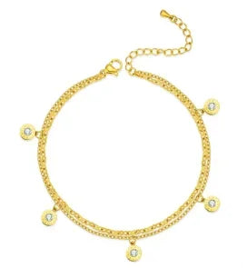 Stainless Steel Bohemian Style Personalized Anklet Pi-Mart