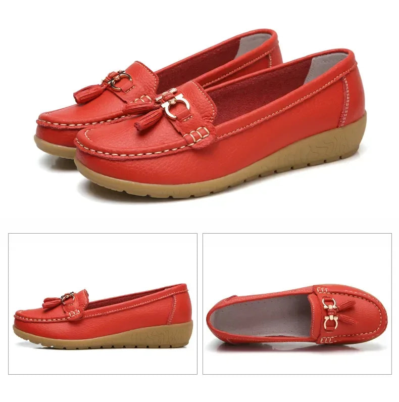 Women Shoes Slip On Loafers For Ballet Flats Women Moccasins Casual Sneakers Zapatos Mujer Flat Shoes For Women Casual Shoes Pi-Mart